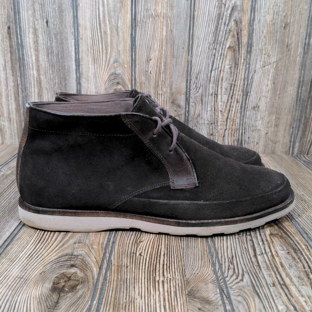 Mark Nason Skechers Brown Leather Chukka Boots Men Sz 12 Ankle Shoes SN68079